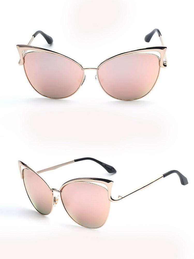 Fashion Reflactive Cat Eye Lens Sunglasses - DadHats2ow6ix