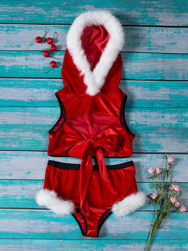 Fluffy Embellished Velvet Christmas Set - DadHats2ow6ix