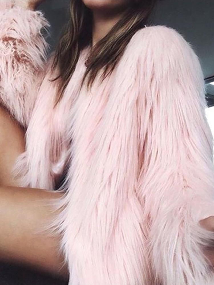 Warm Faux Fur Fluffy Cropped Jacket - DadHats2ow6ix