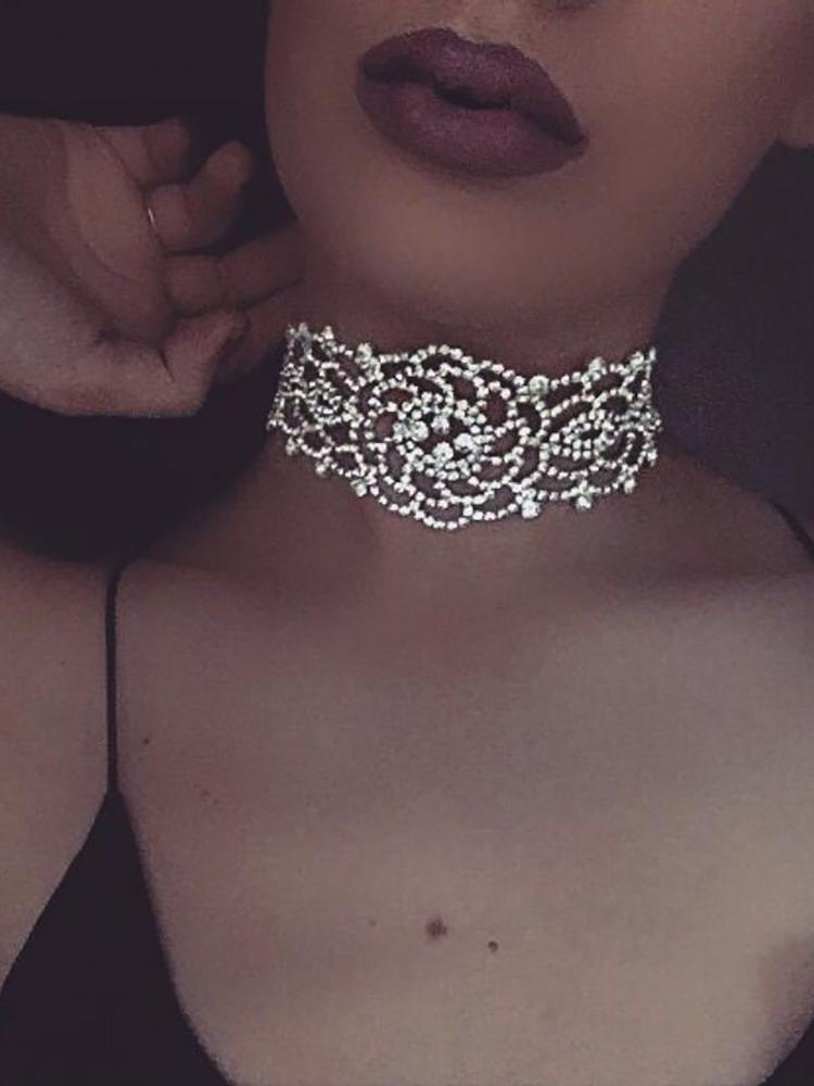 Vintage Style Alloy Sparkling Shiny Choker - DadHats2ow6ix