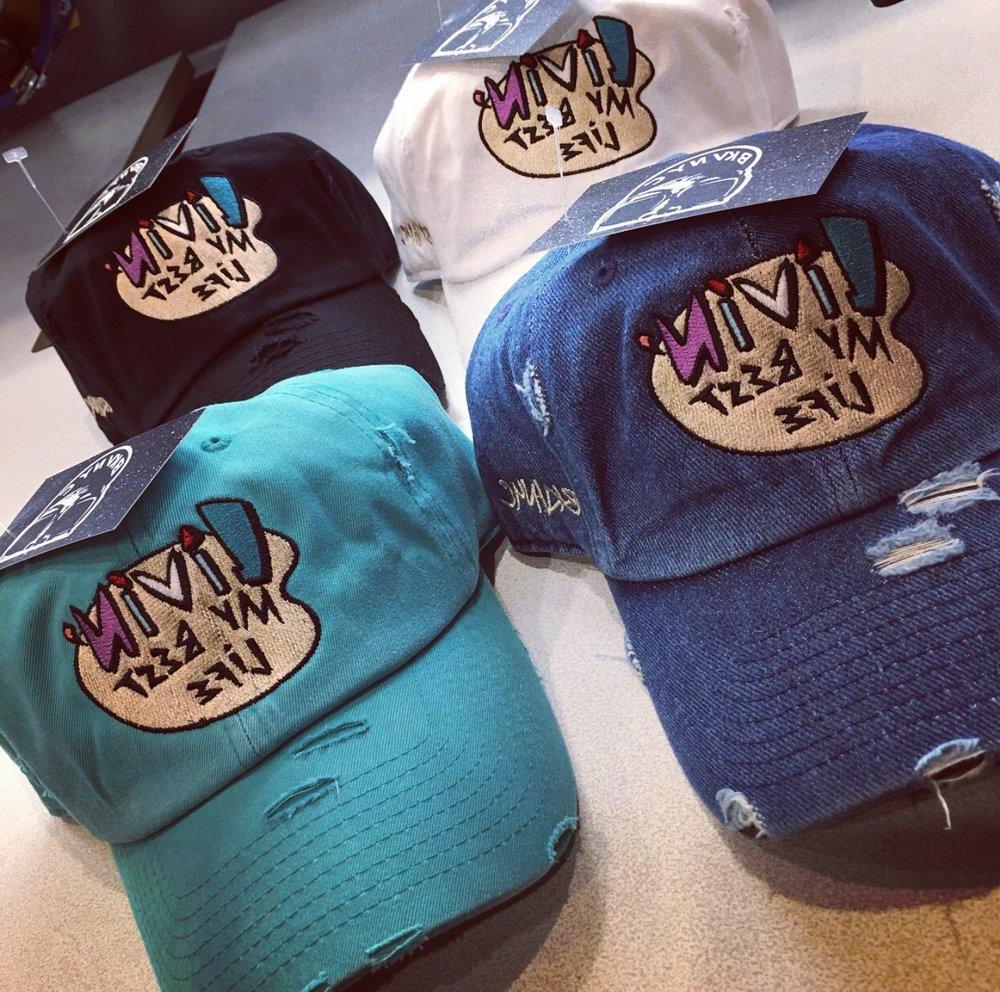 Livinâ€™ My Best Life Dad Cap Hat - DadHats2ow6ix